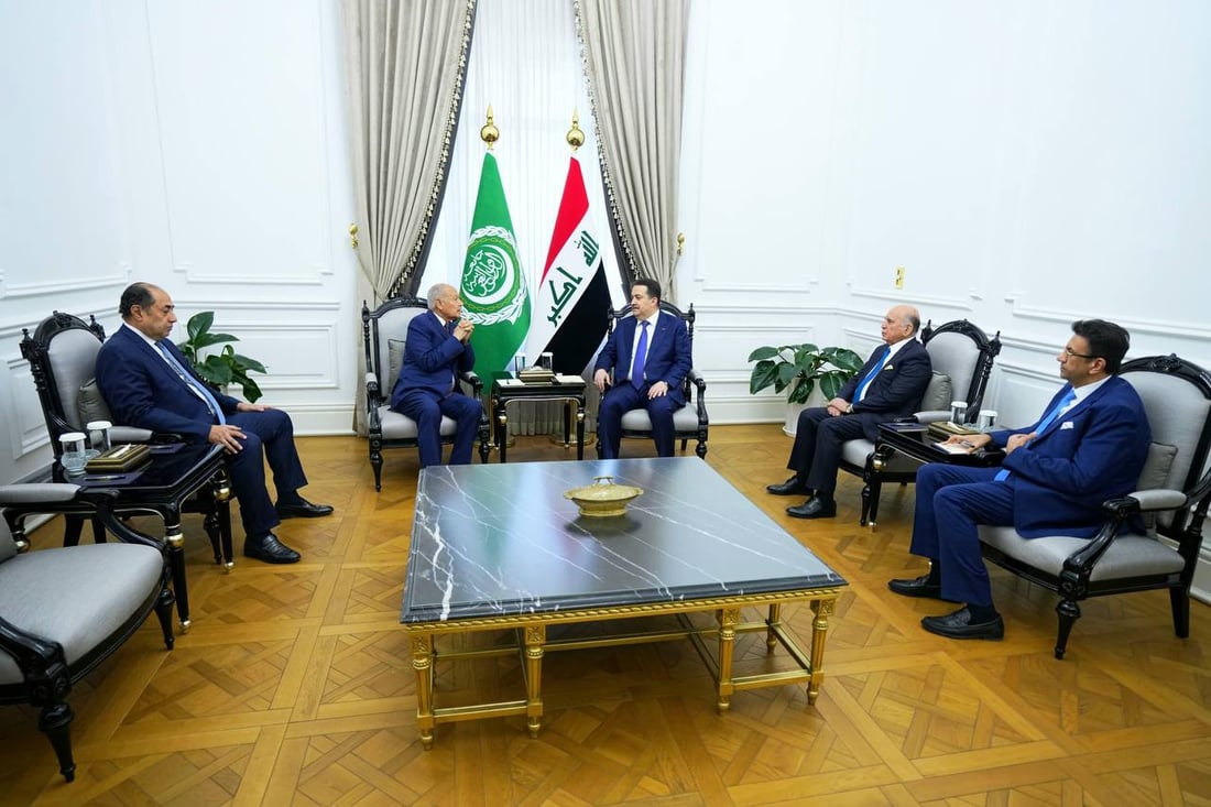 Iraq’s prime minister, Arab League chief review final preparations for Baghdad summit