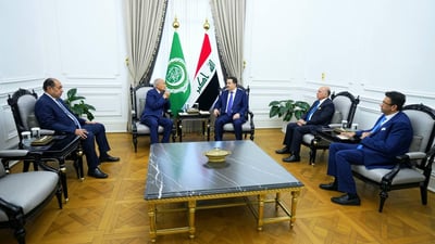 Iraq’s prime minister, Arab League chief review final preparations for Baghdad summit