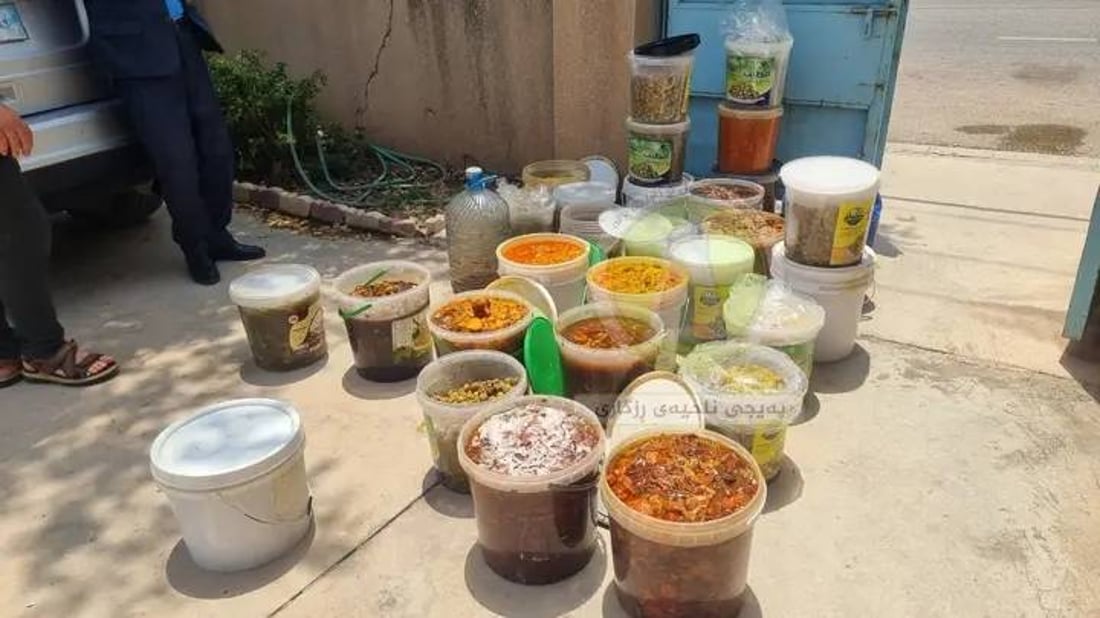 600 کیلۆ ترشیات لە ماڵێکدا گیرا 