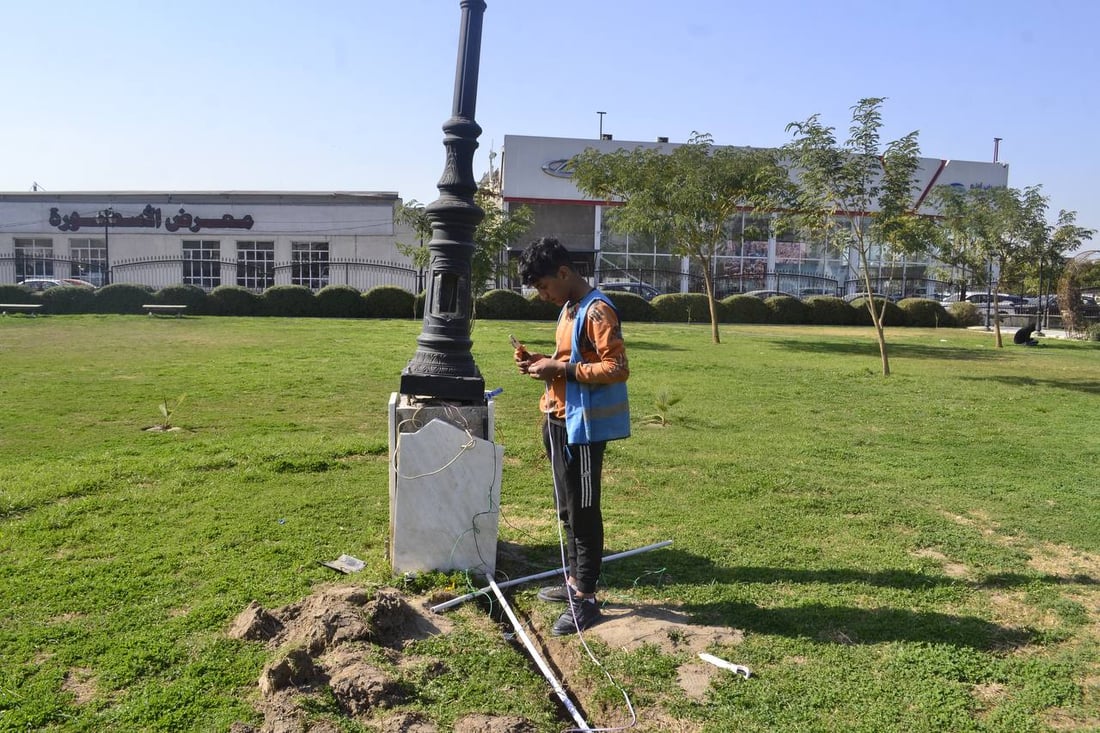 البياع: متنزه “بغداد” بحلة جديدة.. إنارة ليلية تحيي الحديقة حتى الصباح