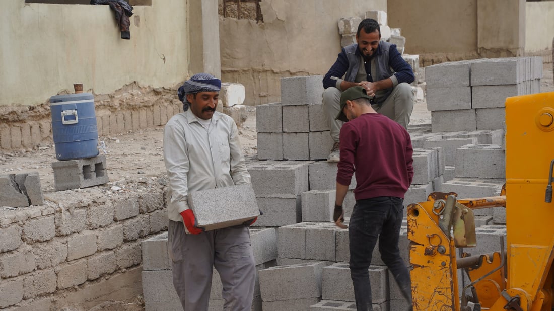 نينوى: هدم 60% من كلية الإدارة في الحمدانية لإعادة بنائها (صور)