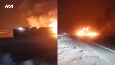 تانکەرێکی سووتەمەنی وەرگەڕا و شوفێرەکەی گیانی لەدەست دا