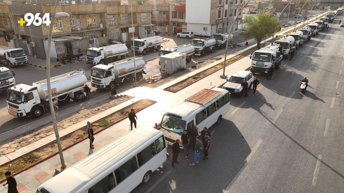 صور: على رأس أسطول باصات وكابسات.. محافظ واسط يذهب إلى كربلاء لدعم الأربعين