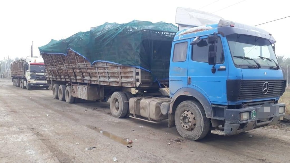 “قافلة سكراب” تسقط بيد شرطة ديالى.. وحجز السواق وشاحناتهم