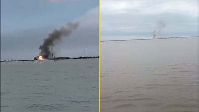 قصف جديد على عبادان الإيرانية.. العراقيون وثقوا الانفجارات من الفاو