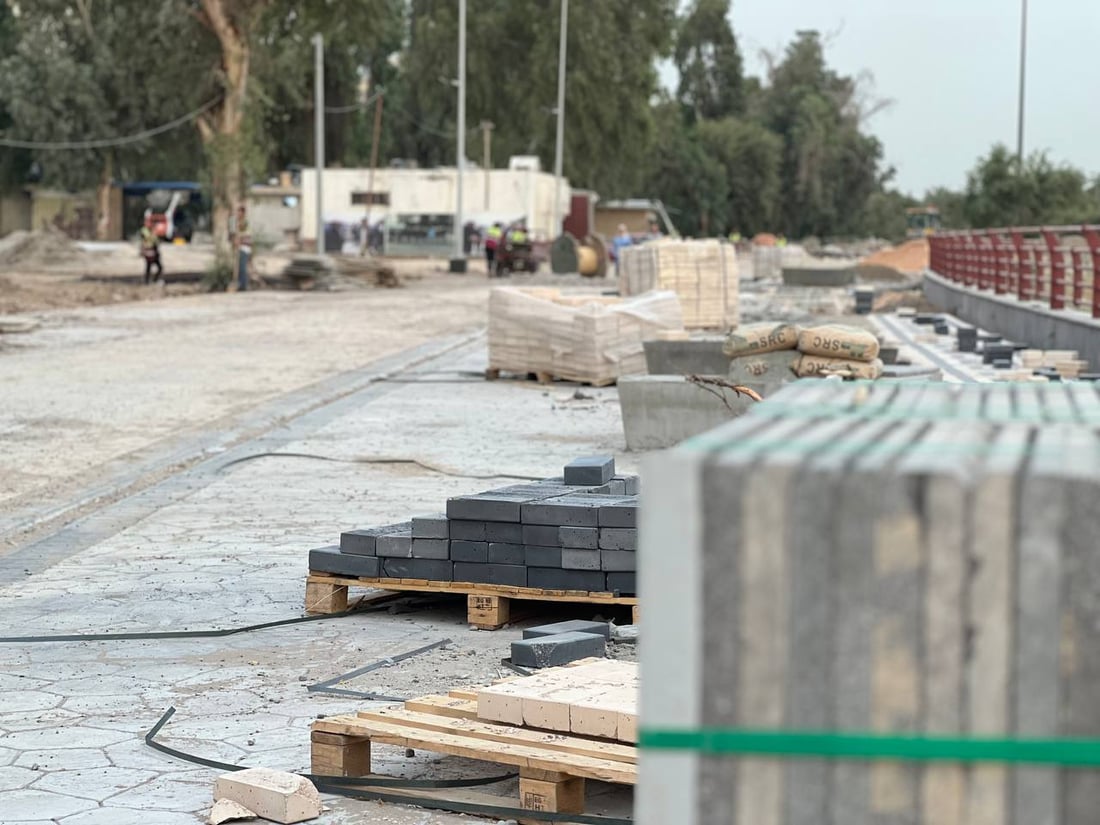 بغداد على موعد مع نافورة “أبو نؤاس” الراقصة.. الكورنيش يصل إلى كسرة دجلة (صور)