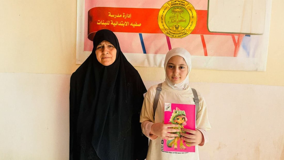 کچە 11 ساڵە لوبنانییەکە لە عێراق جێی بۆ کرایەوە و لە قوتابخانە داخڵکرا