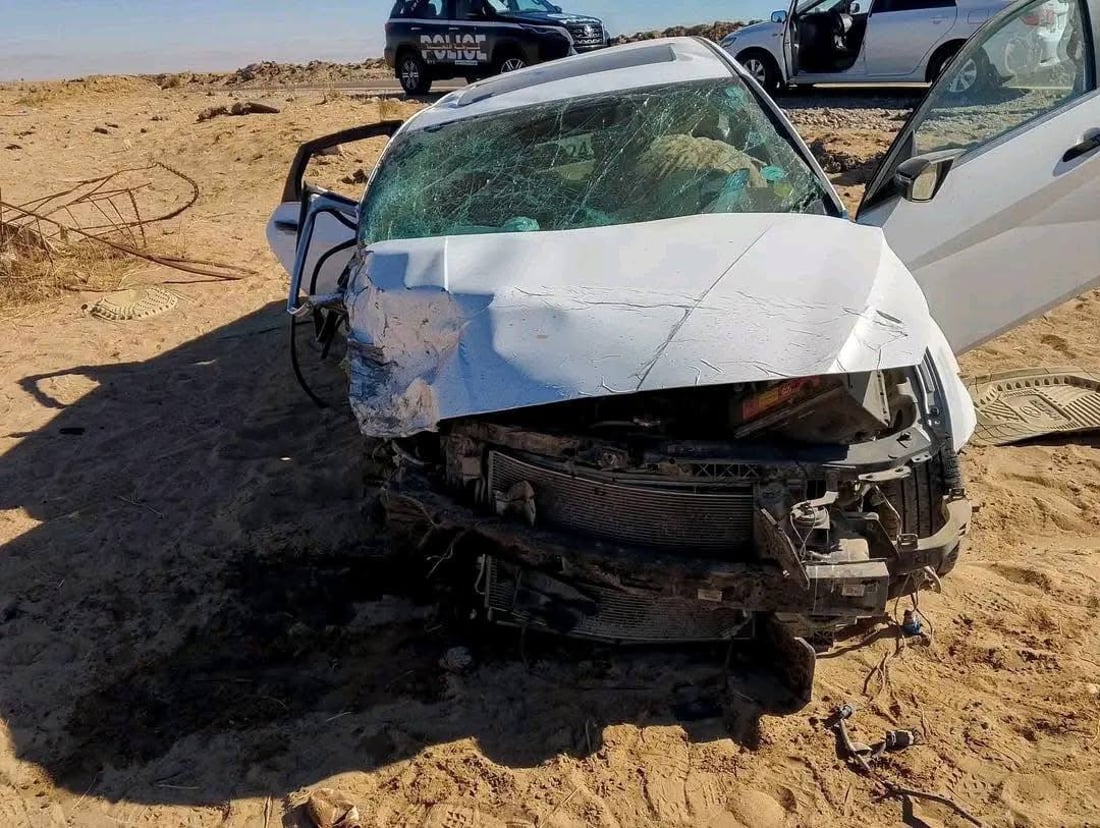 صور: مصرع عميد وعقيد وجندي بحادث سير على طريق الصينية – حديثة
