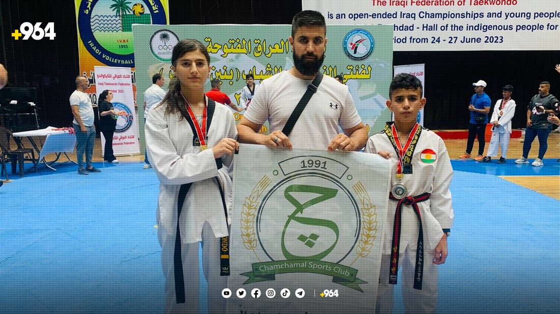 سێ کچە یاریزانی تایکواندۆی چەمچەماڵ بانگهێشتی هەڵبژاردەی عێراق کران