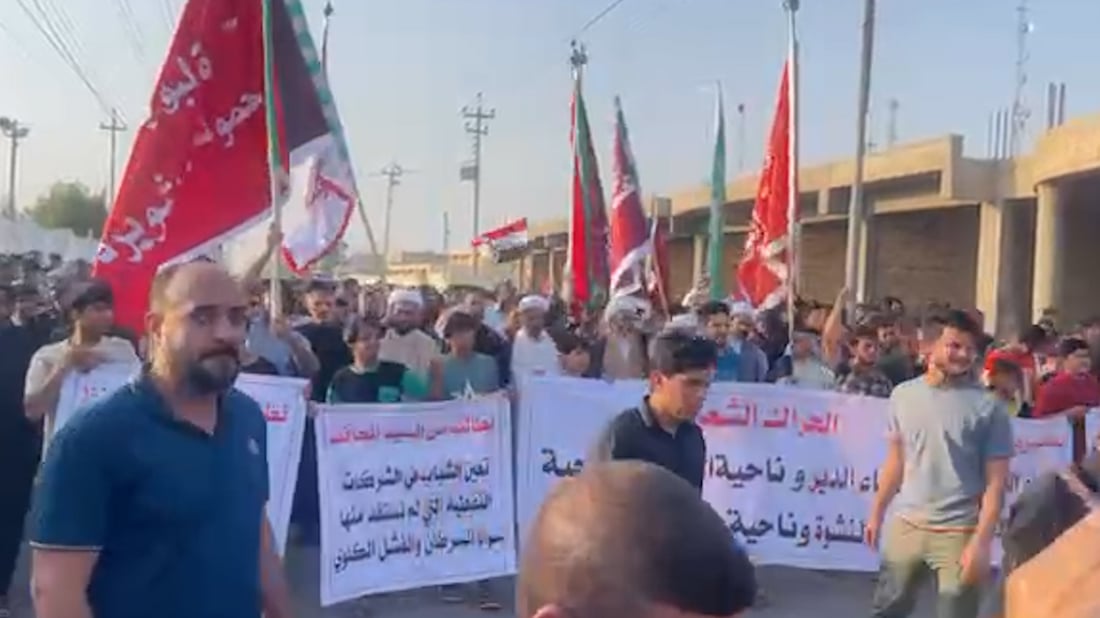 فيديو: احتجاجات “مناطق النفط” بالبصرة تتوسع إلى الدير.. تظاهرة حاشدة “وتهديد”