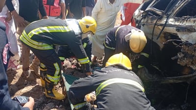 انتشال 5 جثث بعد انقلاب سيارة واحتراقها على طريق الديوانية – ذي قار
