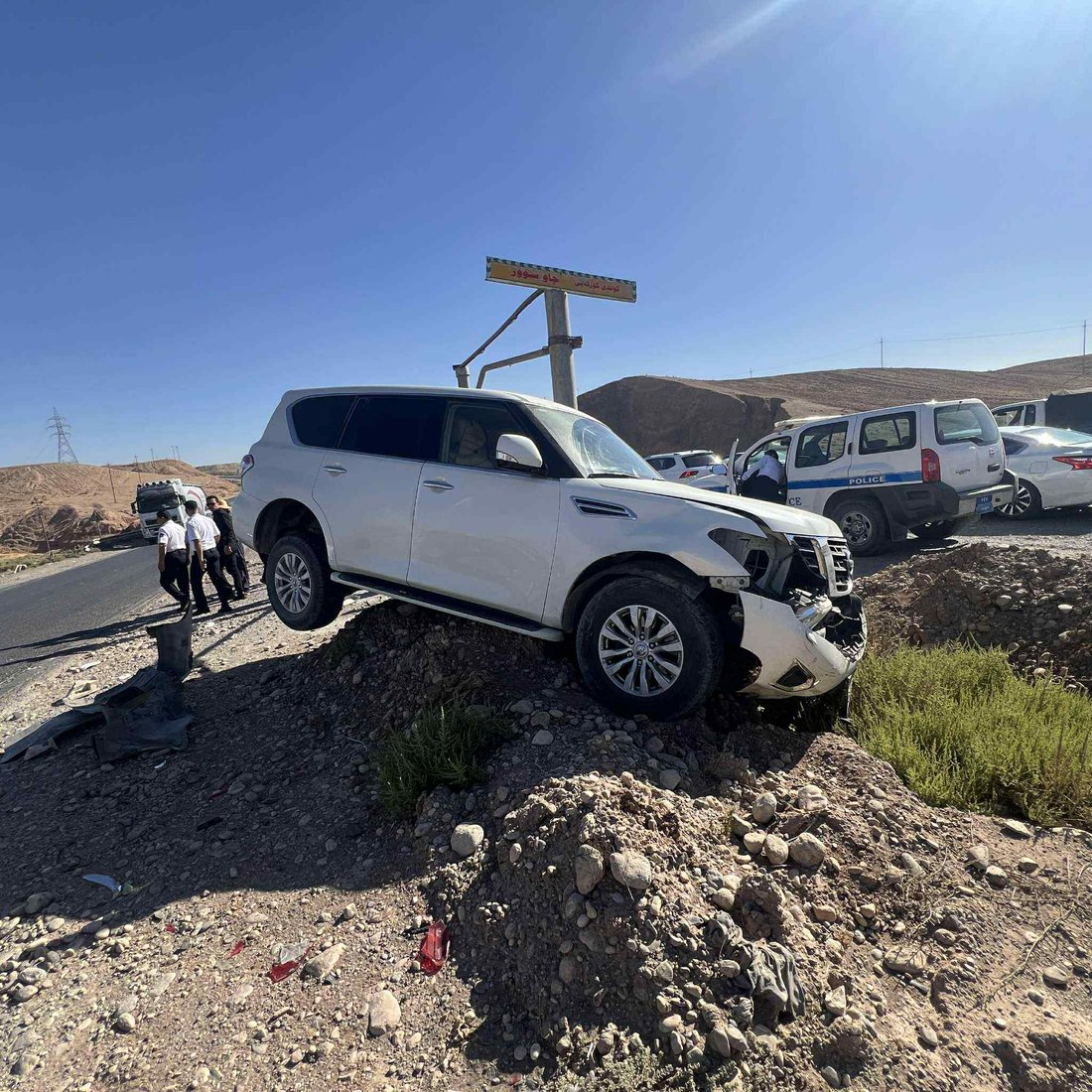 حەوت ئۆتۆمبێل بەیەکیاندادا