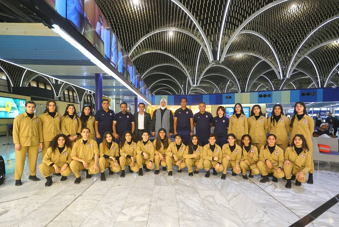 صور: فتيات العراق يصلن عمّان استعداداً لمواجهة سوريا والأردن ولبنان