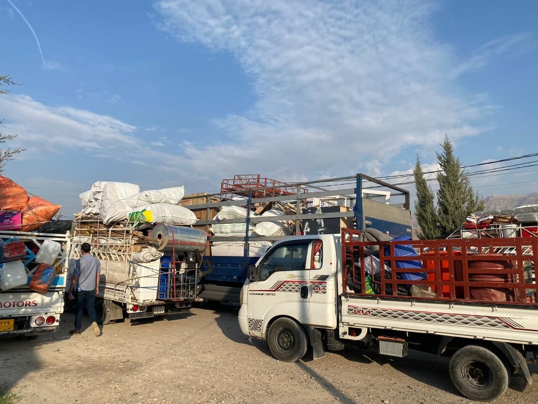 صور: مئات الإيزيديين عادوا طوعاً إلى منازلهم في سنجار وسيأخذون “سلعاً معمرة”
