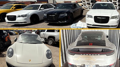 ضبط “بورش” و”فيراري” و5 سيارات أخرى مخالفة لشروط الاستيراد في ميناء أم قصر