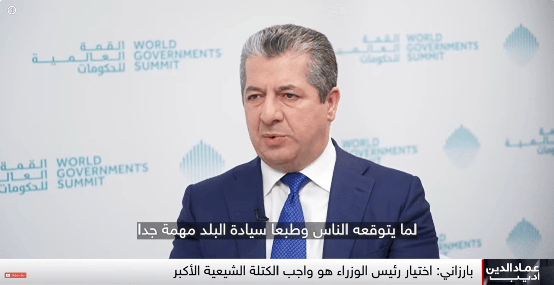 مسرور بارزاني عن قضية المالكي: قرار الشعب العراقي أولاً لكن علينا الحذر
