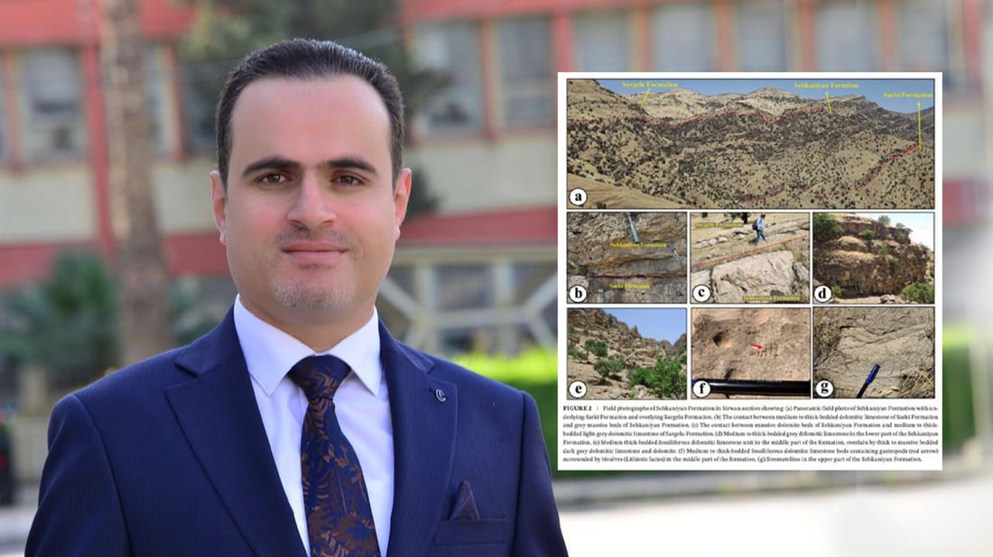 مامۆستایەکی زانکۆی سەڵاحەدین رووداوێکی نوێی جیۆلۆجی لەسەر ئاستی عێراق تۆمار دەکات