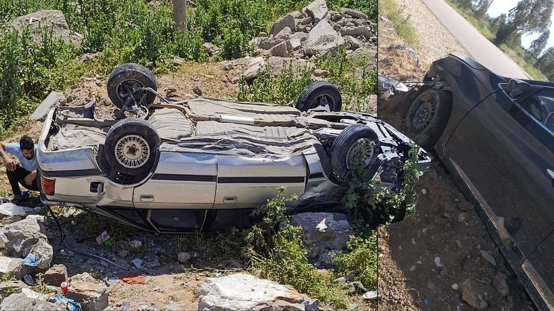 بەهۆی دوو رووداوی هاتوچۆ حەوت کەس بریندار بوون