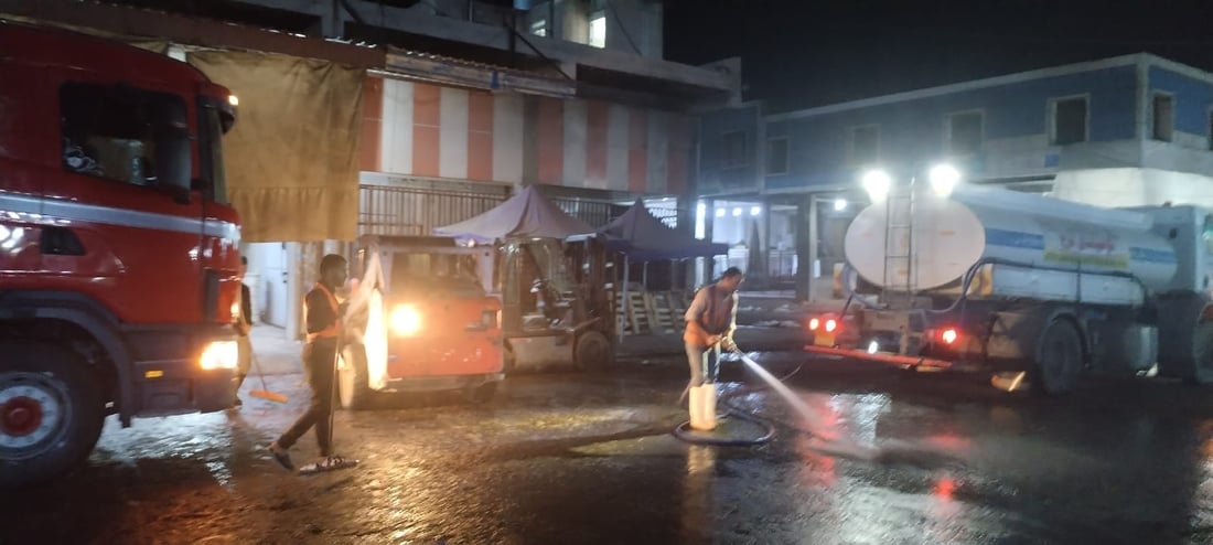 ناو گومرگی سەوزە و میوەی هەولێر پاک کرایەوە