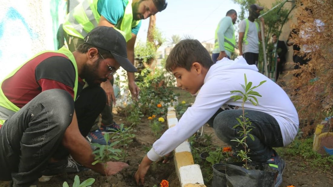 اختتام حملة “المدارس الخضراء” في مدينة الصدر.. بزراعة 13 ألف شجرة في 14 مدرسة