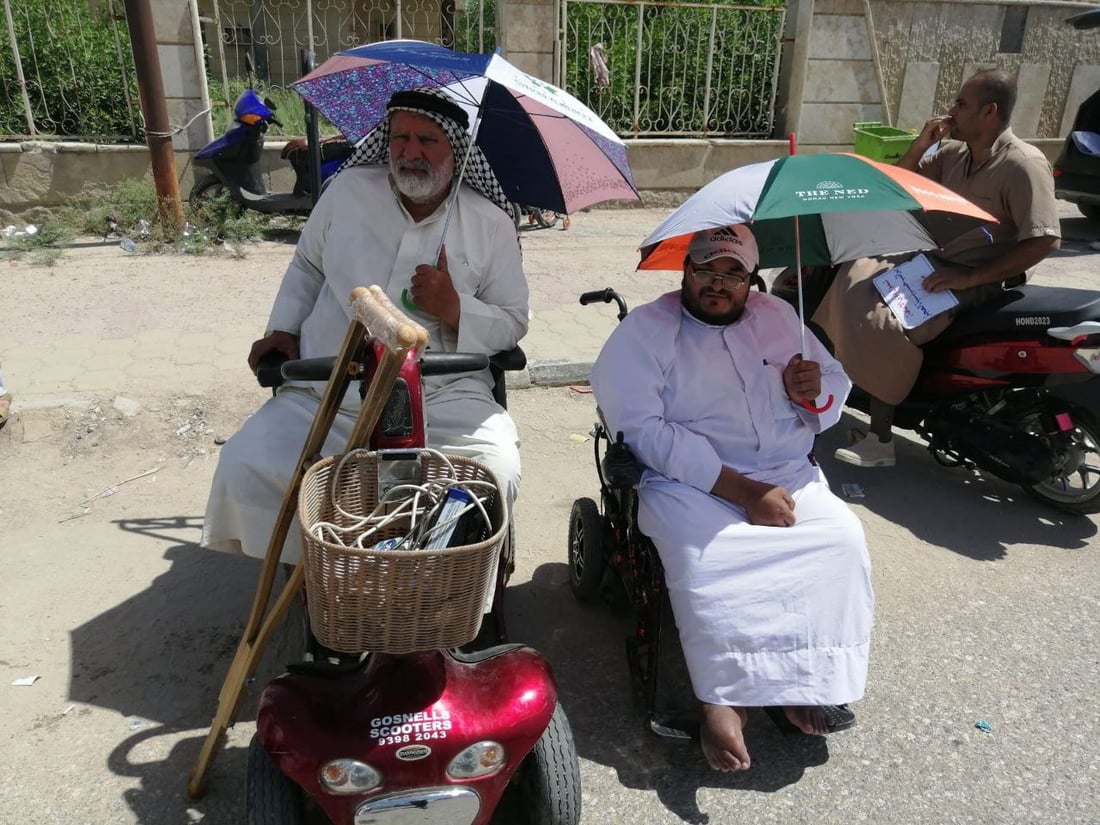 معاقو الناصرية بعد الكوت.. نريد الانفكاك من وزارة العمل والارتباط بالسوداني