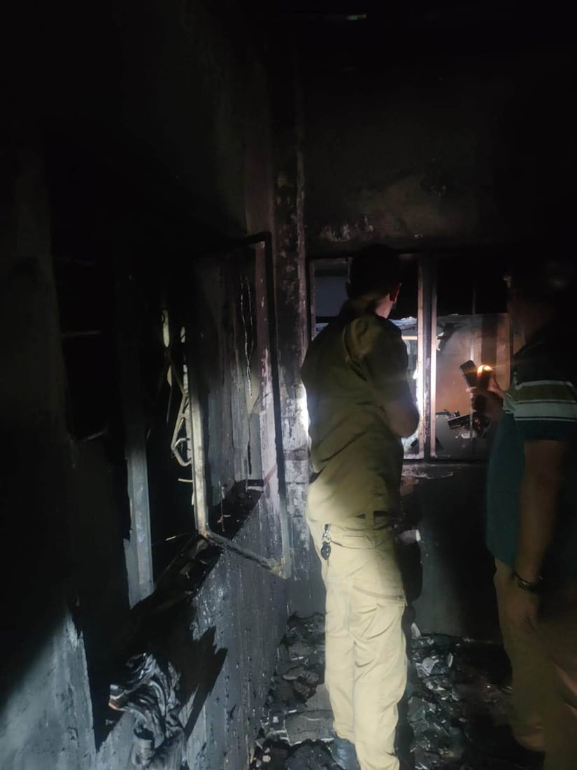 لە ناحیەی دەرکار ئاگر لە ماڵێک کەوتەوە و سووتا