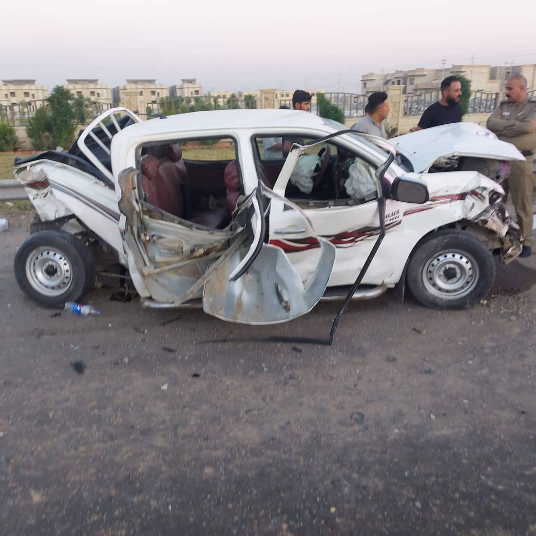 ديالى: تحطم 4 سيارات في تقاطع واحد.. وإغاثة كورلا زادت الطين بلة (صور)