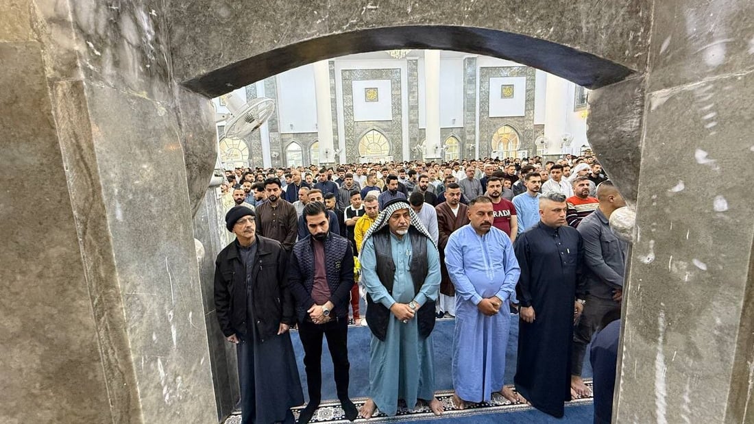 964 غطت صلوات العيد في كل العراق والختام من جامع النبي شيت بأيمن الموصل