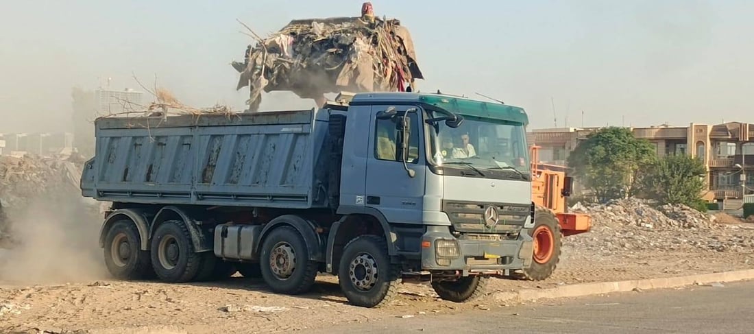 ئەو بارهەڵگرانەی خۆڵ و خاشاکیان لە گەڕەکی نیشتمانی هەولێر فڕێدابوو دەستیان بەسەرداگیرا