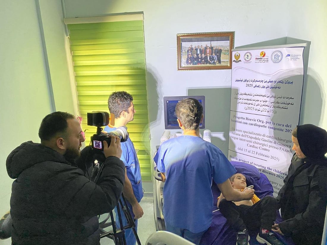 تیمێکی پزیشیکی ئیتاڵیا لە دهۆکن و 10 نەشتەرگەرییان بۆ منداڵان ئەنجامدا