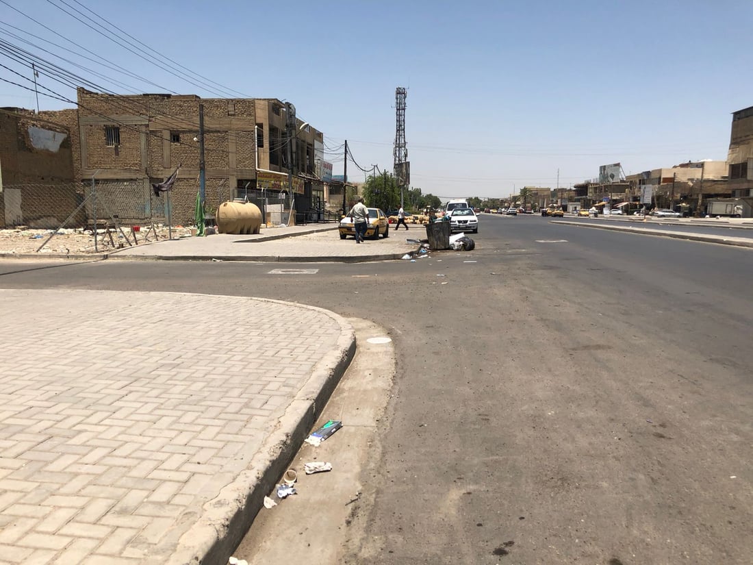 صور من شارع الشلامجة في حي العامل البغدادي: مبلط وجميل.. لا تنقصه إلا الحاويات!