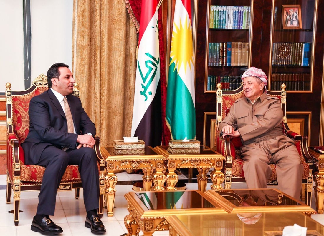 وفد المنشقين عن الحلبوسي يصل إلى أربيل ويلتقي بارزاني