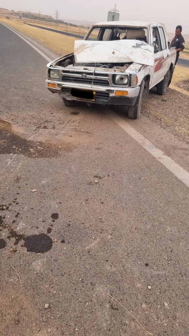 شۆفێرێکى پیکاب گیانى لەدەستدا؛ لە رووداوێکى وەرگەڕان