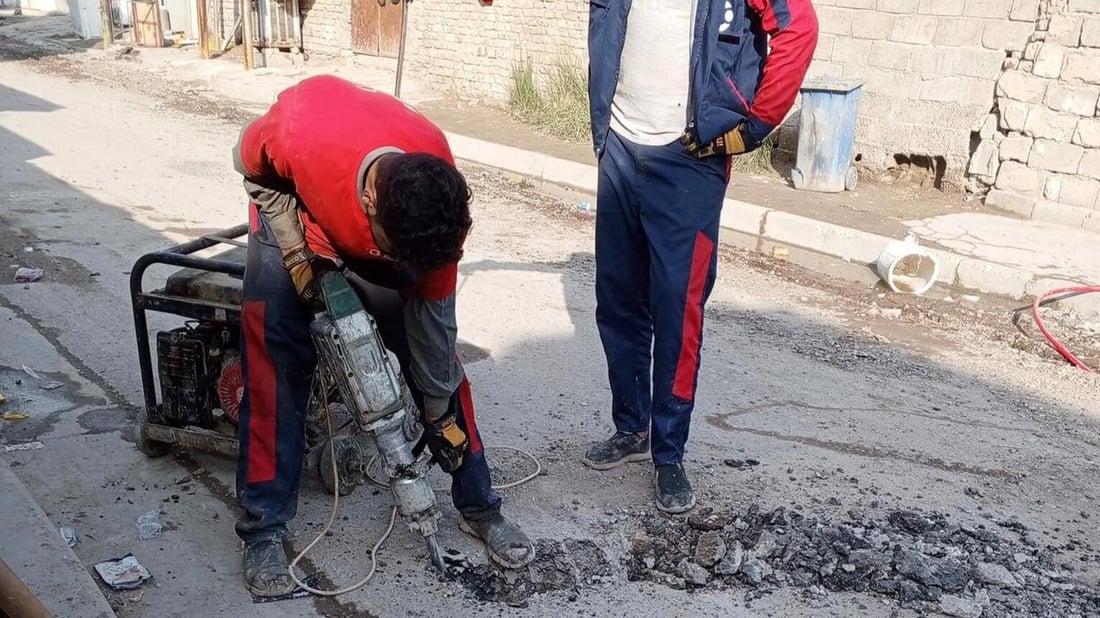 شكاوى من 3 أحياء بغدادية.. شركات الانترنت تدمّر الشوارع ولا تعيدها كما كانت