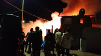حريق يلتهم خيمة لنازحي سنجار في زاخو بسبب تماس كهربائي....