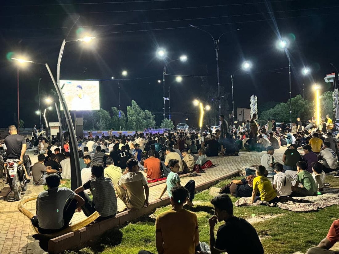 صور من نهائي أوربا في مدينة بدرة على حدود إيران