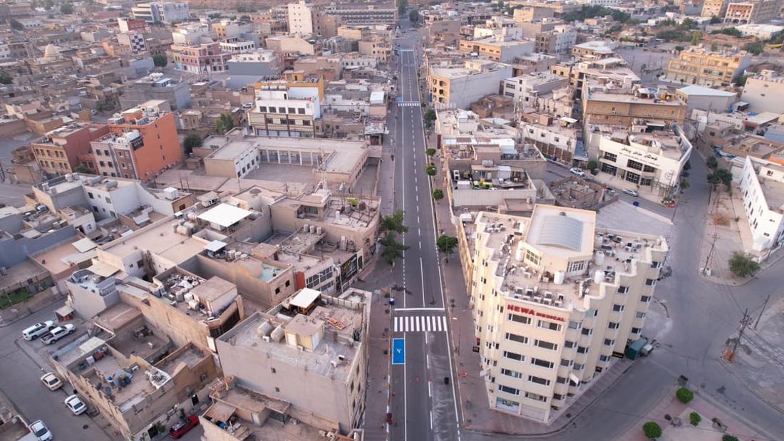 أربيل: أماكن خاصة لسيارات ذوي الاحتياجات الخاصة في شارع الأطباء (صور)