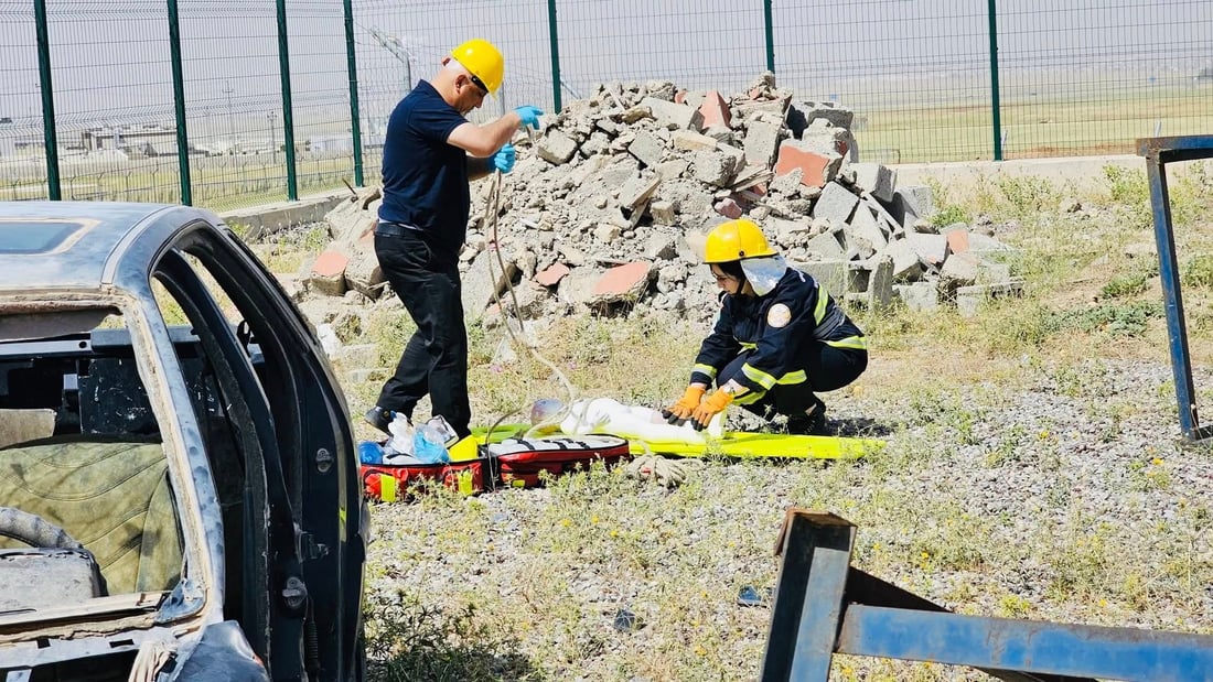 تیمێكی ئه‌ڵمانى تاقیكردنه‌وه‌ به‌ تیمه‌كانى وه‌ڵامدانه‌وه‌ى خێرا له‌هه‌رێمی كوردستان ده‌كه‌ن