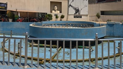 باخچەکانی سلێمانی سەرقاڵی پاکردنەوەی نافورەکەی سەران