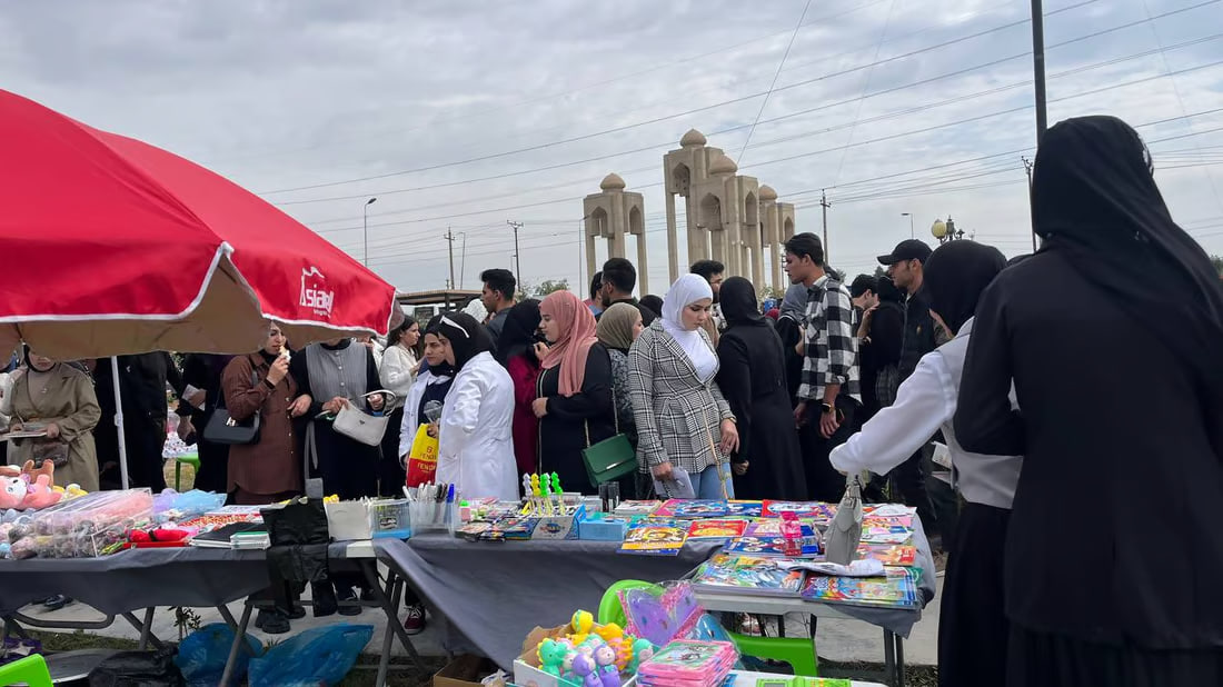 Basra university petroleum engineers society hosts charity bazaar