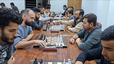 لقطات من “شطرنج سريع” في رمضان يعود إلى قاعة مهندسي كركوك