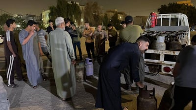 اختفاء الغاز في 13 محافظة.. خوف العراقيين من هرمز أغلق محطات الحكومة