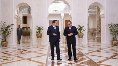 السوداني يبحث مع السيسي تطورات الأوضاع في الأراضي الفلسطينية