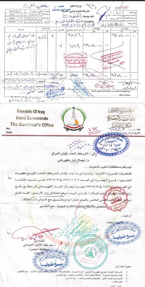 “قصة شراء راية الإمام الحسين بـ 93 مليوناً”.. مدير الموانئ ينفي بـ 16 وثيقة