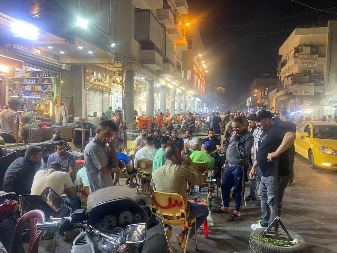 بغداد: سهرة العوائل والأصدقاء أجمل في الصدرية والزبائن من الأنبار وواسط (صور)