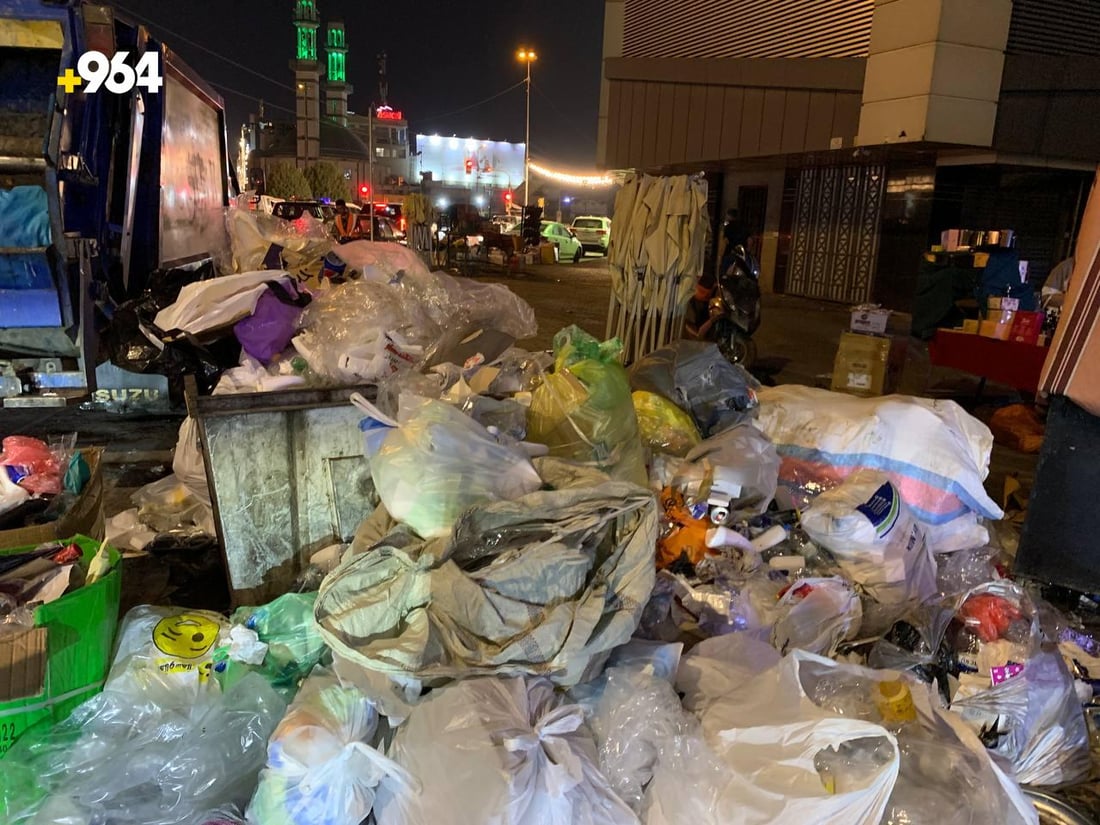 غرامات ضد أصحاب البسطات في سوق سهام العبيدي إذا استمروا بتكديس النفايات بعد السابعة