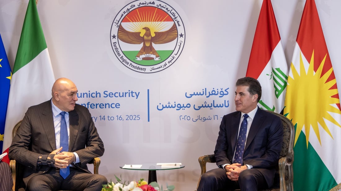 سەرۆکی هەرێم و وەزیری بەرگری ئیتاڵیا باسی کوردستان و بەرەنگاربوونەوەی داع*شیان کرد