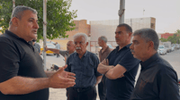 قەسابەکانی خانەقین دژی رووخاندنی دوکانەکانیان گردبوو...
