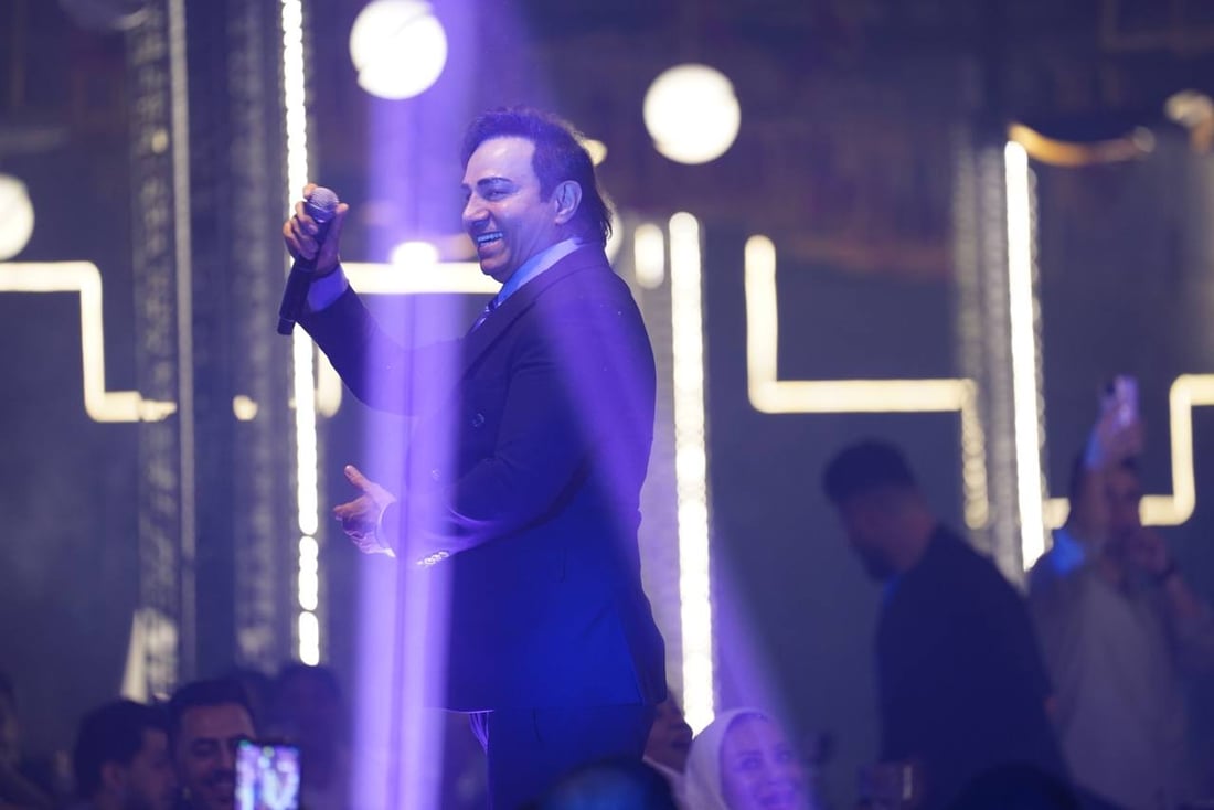 الحفلة مستمرة حتى الآن: صور من ليلة حبيب علي الصاخبة في البصرة.. وحضور من الخليج