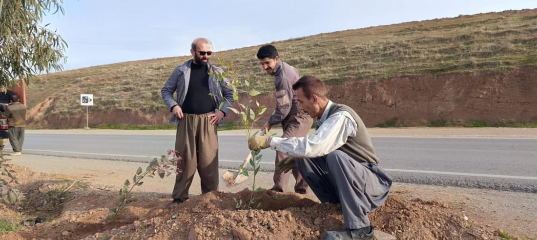 2,000 saplings planted in Chamchamal to restore greenery along key highway